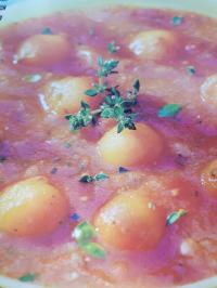 ZUPPA CRUDA DI POMODORO E MELONE