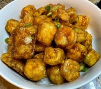 Homemade Ginger Garlic Seafood and Tofu - Cod Fish Fillets and Jumbo Shrimp (Gl
