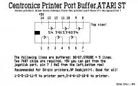 Centronics Printer Port Buffer Atari ST