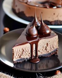 Chocolate and Hazelnut Cheesecake 😍🍰