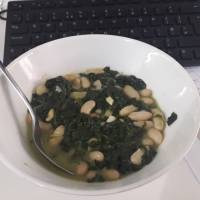 Fagioli spinaci e pecorino stagionato :) Beans, Spinach, and Aged Pecorino