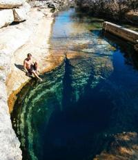 Jacob's Well in Texas, US