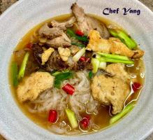 Roast Pork and Chicken Rice Vermicelli  Noodle Soup