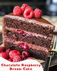 🍫 Raspberry Chocolate Layer Cake 🍇