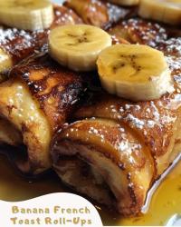 🥞 Easy Banana French Toast Roll-Ups 🍌