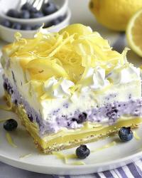 Lemon Blueberry Lasagna dessert🍋🍇