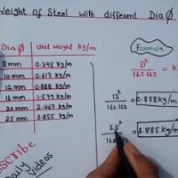 How to Calculate Weight of Steel For Different Diameters