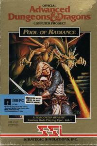 Pool of Radiance front cover PC MS-DOS