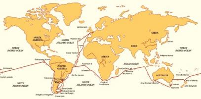 Voyage of the Beagle Route Map