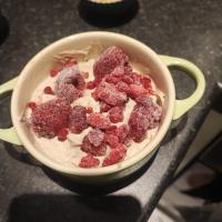 Yogurt mascarpone and Frozen berries