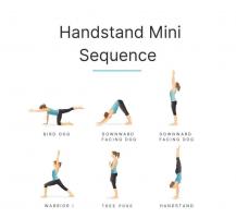 Handstand mini sequence