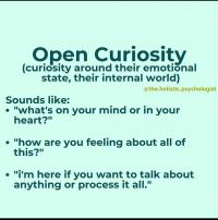 Open curiosity