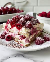 Raspberry Tiramisu 🍰🍓