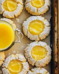 Lemon Bar Butter Cookies 🍋🍪