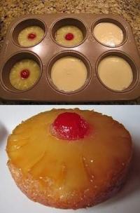 Pineapple Upside-Down Cupcakes