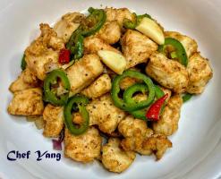 Spicy Garlic- Jalapeno Pepper Chicken