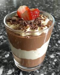 Chocolate peanut butter parfait (high-protein & lactose-free)ðŸ¤©