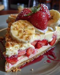 Banana-Strawberry Cheesecake Fantasy Ingredients: