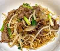 Homemade Beef Stir-Fried Noodles 牛肉炒麵