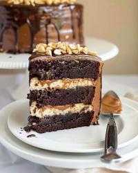 Snickers Cake dessert  🍫🍰