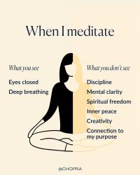 When I meditate