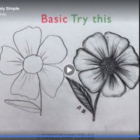 Disegnare un fiore https://www.facebook.com/surelysimpleblog/videos/1004850593044383/?t=0