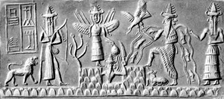 The myths of the Sumerians and the origins of the man