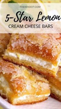Easy Lemon Cream Cheese Bars Recipe