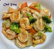Shrimp with Vegetables 素菜蝦