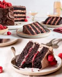 Chocolate Raspberry Cake 🍰🍫