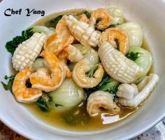 Seafood With Baby Bok Choy