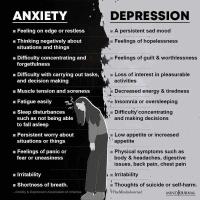 Anxiety vs depression
