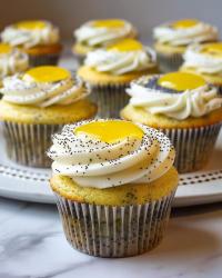 Lemon Poppy Seed Cupcakes 🍋✨