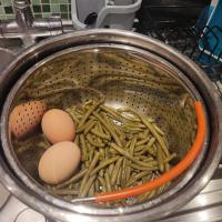 Green beans and eggs