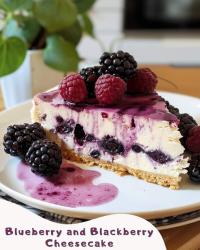 Blueberry and Blackberry Cheesecake Extravaganza 🎉