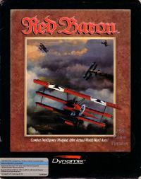 Red Baron front cover PC MS-DOS