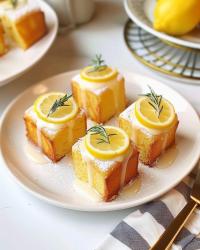 Lemon Cube Pound Cakes 🍋🍰.