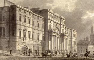 The Edinburgh University where Charles Darwin was enrolled