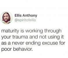 Maturity is