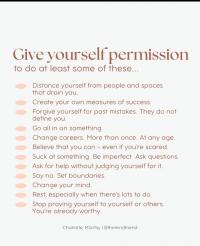 Give yourself permission