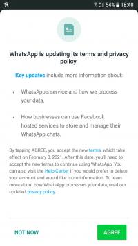 WhatsApp is updating its terms and privacy policy