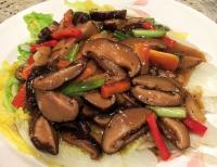 Homemade Shiitake Mushrooms with Napa Cabbage in Oyster Sauce (蠔油香菇白菜)