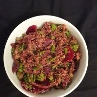 Quinoa con rape rosse e broccoli - Quinoa with Red Beets and Broccoli
