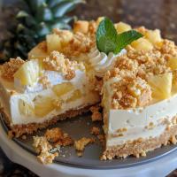 🍍🍍🍍 Pineapple Crunch Cheesecake 🍍🍍🍍