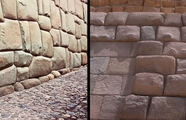 Giza vs Cuzco. The stones have curious protrusions