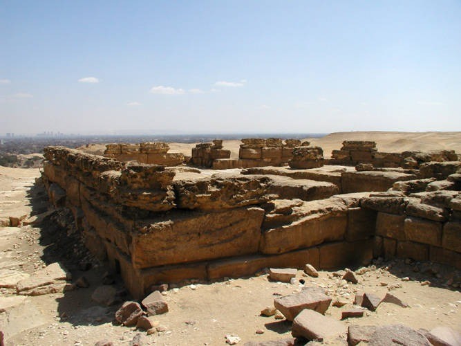 The Mortuary Temple of Menkare's Pyramid.