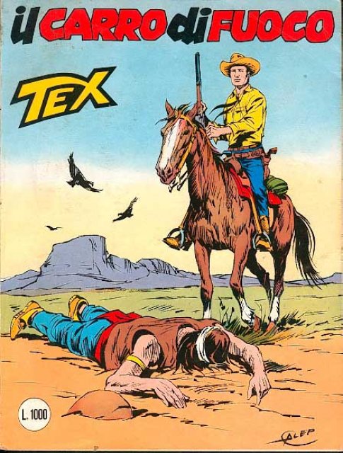 Tex Nr. 283: Il carro di fuoco front cover (Italian).
