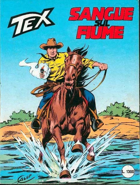 Tex Nr. 315: Sangue sul fiume front cover (Italian).