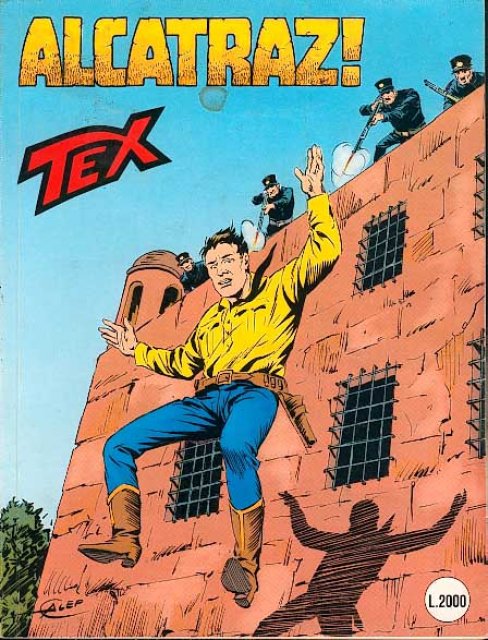 Tex Nr. 355: Alcatraz! front cover (Italian).