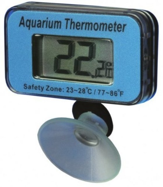 Digital aquarium thermometer.
